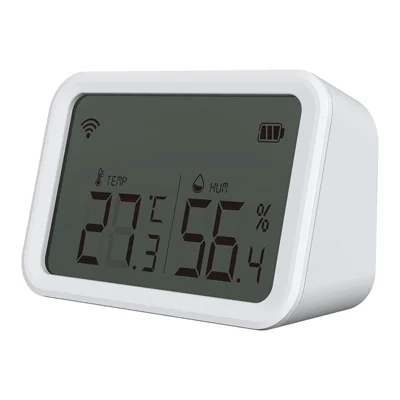 NEO NAS-TH02BH Tuya HomeKit и ZigBee датчик температуры и влажности, 2 в 1, с дисплеем, детектор для дома (без батарейки)