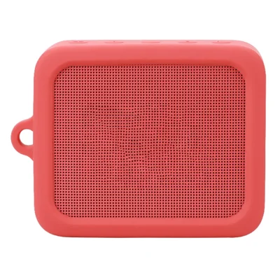 For JBL GO ESSENTIAL Portable Speaker Sleeve Silicone Case Cover - Red