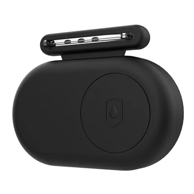 Silicone Case for Samsung Galaxy SmartTag2 Bluetooth-compatible Tracker Brooch Style Protective Cover - Black