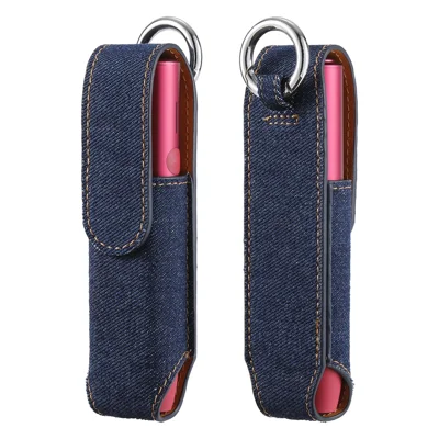 Storage Bag for IQOS Iluma One Cigarette Protective Cover E-Cigarette Holder - Denim Dark Blue