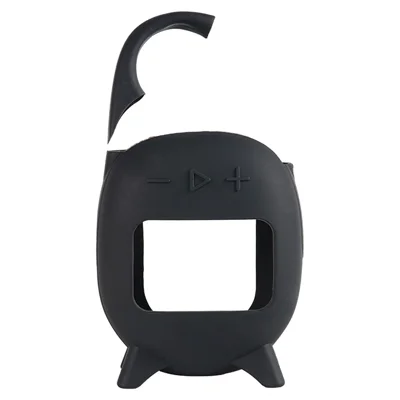 For JBL Clip 5 Portable Speaker Sleeve Anti-Collision Silicone Case Cover - Black