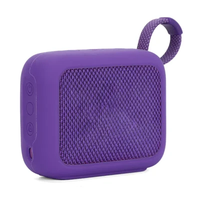For JBL Go 4 Bluetooth-compatible Speaker Protective Cover Soft Silicone Sleeve - Purple
