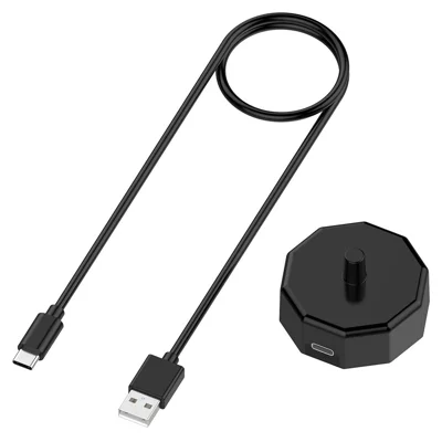 Toothbrush Charger for Braun Oral-B Wireless Charging Base with USB to Type-C Cable - Black