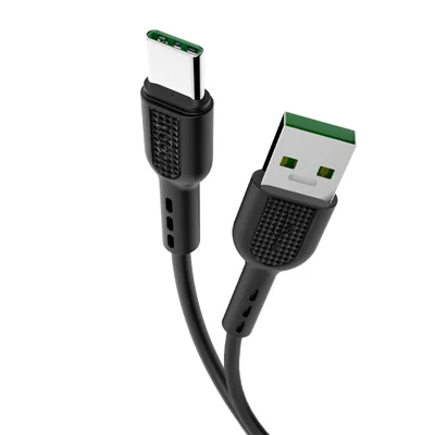HOCO X33 5A 1M Type-C USB Data Sync Charger Cable for Samsung Huawei Xiaomi - Black