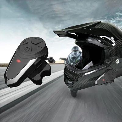 BT-S3 Wasserdichter IPX6 Motorradhelm Bluetooth-kompatibler Kopfhörer 1000 m Intercom Freisprech-Headset mit FM-Funktion