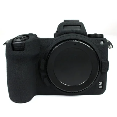 غطاء واقي من السيليكون الناعم للكاميرا لجهاز Nikon Z 6II/Z 7II - أسود