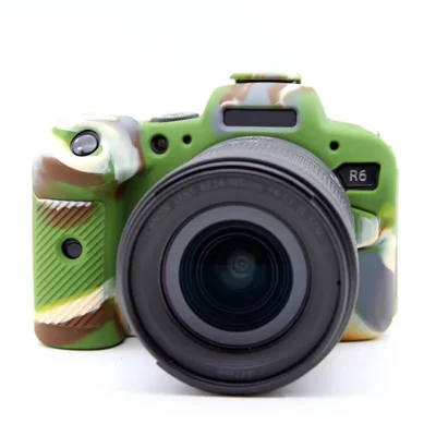 Für Canon EOS R6 Anti-kratzer Digitalkamera Soft Silikon Textured Surface Case Tragbare Schutzhülle - Tarnung