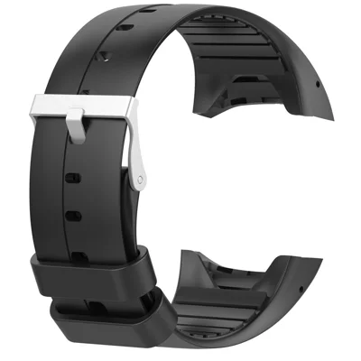 For Polar M400/M430/M200 Flexible Silicone Watch Strap Adjustable Wrist Band Replacement - Black