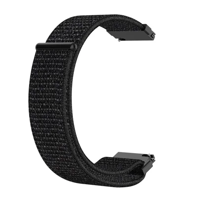 Для Samsung Galaxy Watch 42мм SM-R810 20мм петлевой фиксатор нейлоновый ремешок для часов - весь черный