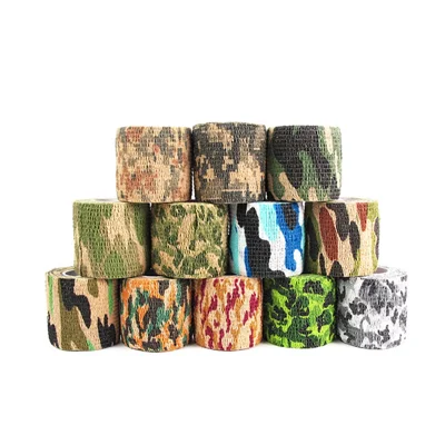 2Pcs/Set Camouflage Pattern Tape Self-adhesive Plaster Self-adhesive Tape - Random Color
