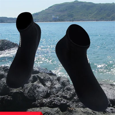 2mm Neoprene Diving Socks Anti-slip Warm Snorkeling Beach Swimming Shoes - Size: XS