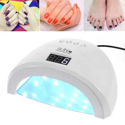 SUN 1S 48W Unhas e Lâmpada de Cura de Unhas de Dedos com Display LED - Plugue EU