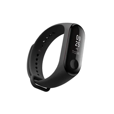 For Xiaomi Mi Smart Band 4 / Mi Band 3 Flexible Silicone Wrist Strap Adjustable Watch Band Replacement - Black