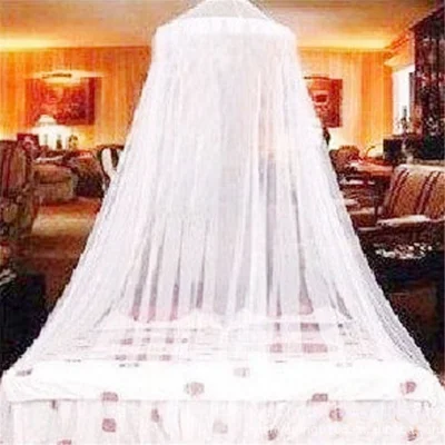 Summer Hanging Round Dome Canopy Princess Mosquito Net Bed Netting - White