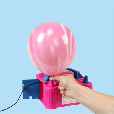 Party Accessory Electric Air Pump Balloons Inflator with Double Hole Air Compressor - EU Plug/Style B