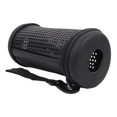 Custodia in ecopelle EVA+PU traforata per Logitech UE Megaboom 3, borsa protettiva con cerniera antiurto per altoparlante compatibile Bluetooth