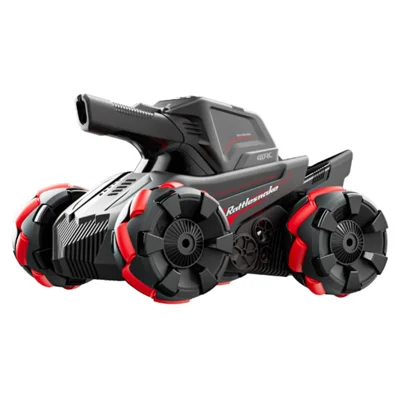4DRC 4D-Y8 RC Tank Car 4WD Off-Road Water Bullet Shooter Dual Remote Control Single Battery - Red