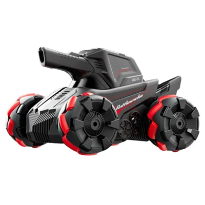 4DRC 4D-Y8 RC Tank Car 4WD Off-Road Water Bullet Shooter 2.4G Remote Control Single Battery - Red