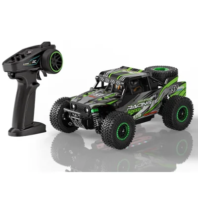 C59 Brushed Motor 1:18 Scale Off-Road RC Car with 2Pcs Batteries 2.4G Remote Control 45km / h High Speed Racing Climbing Vehicle for Outdoor - Green