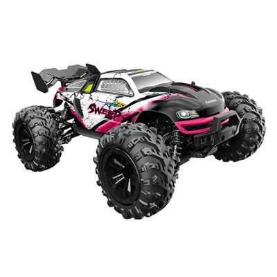 JJRC Q117-A 2.4G 1 / 16 4WD Off-Road Vehicle 70 Km / h High-Speed Climbing Car IPX4 Splash-Proof ESC RC Car with LED Headlights - Red