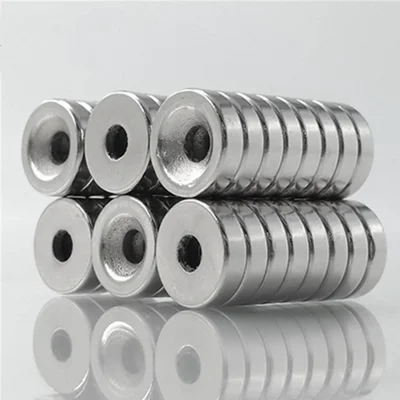 50Pcs/Set 12 x 4mm Equipamento Industrial e Projetos DIY Forte Sucção Forma Redonda Furo NdFeB Ímã