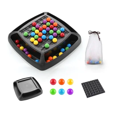 YS5698 Rainbow Ball Matching Game Parent-Child Board Game Kids Early Educational Toy - Colorful Balls