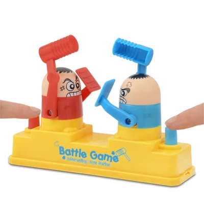 Jogo de Tabuleiro de Batalha Dupla X023-8B para Crianças Robô de Martelo de Mesa Alívio de Estresse Brinquedo de Interação Pais-Filhos