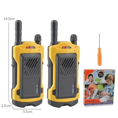 2 pièces / Set Talkie-Walkie Portatif Extérieur Intérieur Mini Radio sans Fil Intercom Jouet pour Enfants