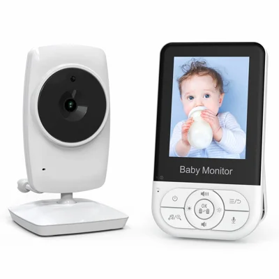 MC628A Baby Monitor with Screen Baby Care Camera Smart Baby Surveillance Camera 2.8 Inch LCD Night Vision Two Way Audio - White