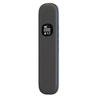 Haut-parleur Bluetooth à conduction osseuse BLD007 sous oreiller avec affichage LED, bruit blanc, aide au sommeil - Noir