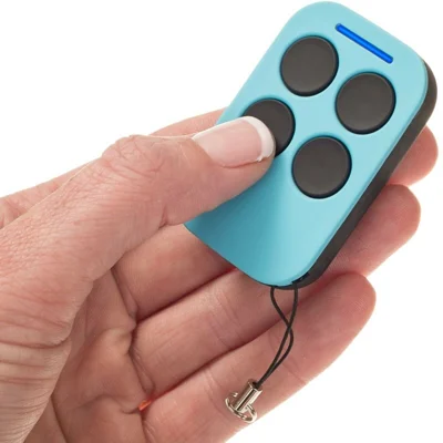 Controlo Remoto Duplicador Universal para Portão de Garagem de 4 Frequências 280-868MHz Compatível com CAME/Liftmaster/Hormann - Azul