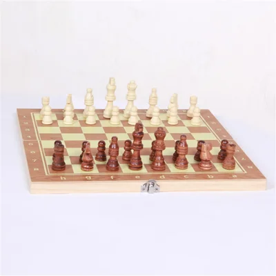 Juego internacional de ajedrez plegable de madera, Colección de piezas de ajedrez, Tablero de juego portátil, 29*15*3cm