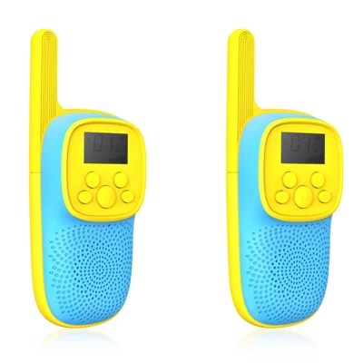 Talkies-walkies D21 en vrac pour enfants, dessin animé, interaction parent-enfant, interphone sans fil portable - Bleu