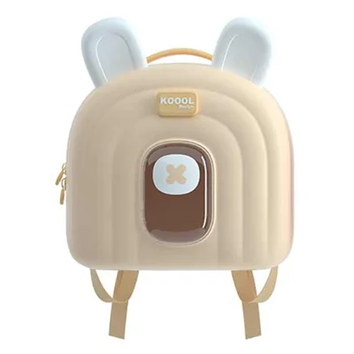 KOOOL K52 Cartoon Rabbit Kids Backpack EVA+PVC Waterproof Children Dual Shoulder Bag - Light Yellow