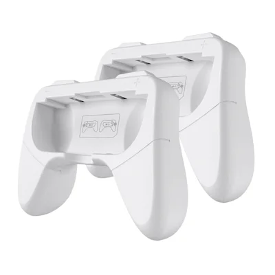 1 Pair For Nintendo Switch OLED Joy-Con Controller Grip Case Ergonomic Anti Slip Protective Cover - White