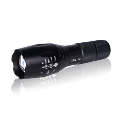 XML-T6 Outdoor Flashlight Torch with Adjustable Focus Zoom, Handheld Flashlight Bright 900 Lumens Pocket Torch