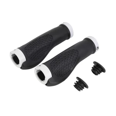 Bicycle Anti-skid Lock Aluminum Ring Handle Cover - White