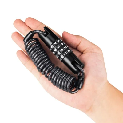 Motorcycle Helmet Lock & Cable Universal Combination Lock Bicycle Security PIN Locking