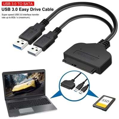 High Speed USB 3.0 Cable Sata to USB Adapter Cable for 2.5 Inch HDD SSD