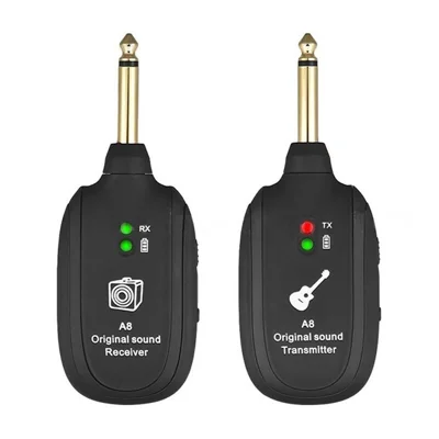 A8 Wireless Audio Guitar System Digital Transmitter Receiver Set for Electric Guitar Bass