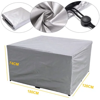 Waterproof Outdoor Garden Furniture Covers Rainproof Snow-proof Chair Covers for Sofa Table Chair Cover - Size: 180*120*74cm