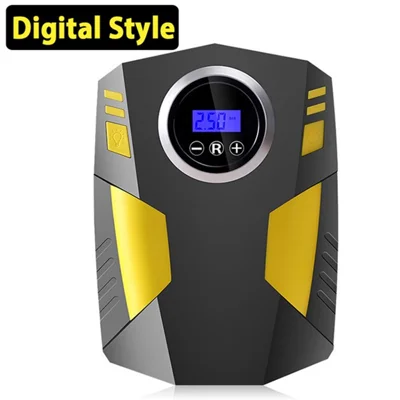 12V Auto Car Air Pump Digital Inflator 120W 150 PSI Tire Pressure Tester for Car Motorcycle - Display