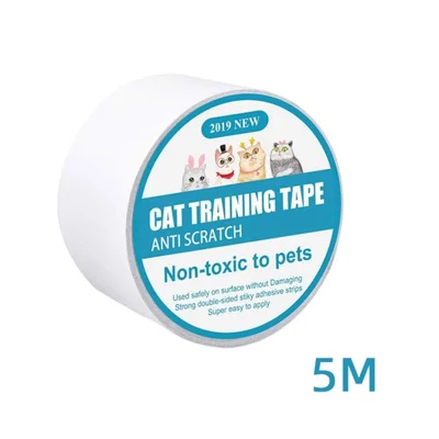 Cat Scratch Deterrent Tape Clear Double-Sided Cat Anti Scratch Training Tape - 5m/Width: 6.35cm