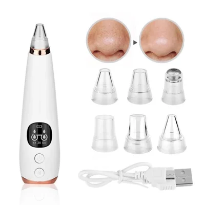 Blackhead Remover Vacuum Cleaner Pore Cleaner Nose Face Deep Cleaning Skin Care Machine - White
