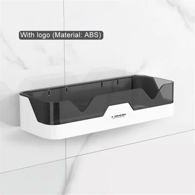 Bathroom Storage Rack Kitchen Wall Toothbrush Cosmetic Storage Case - Grey
