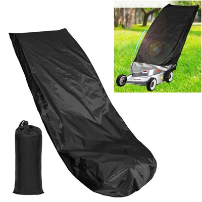 210D Oxford Fabric Waterproof Lawn Mower Cover Dustproof UV Block Garden Weeder Cover Shield - Black