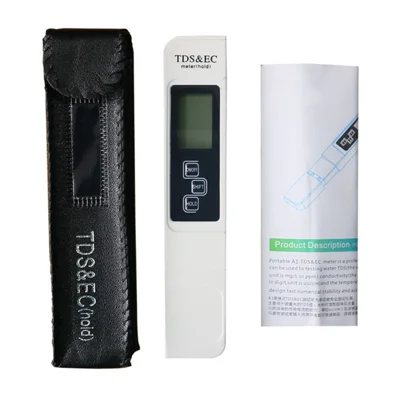 TDS-A1 3 in 1 Digital Water Tester EC TDS Meter Temperature Meter for Drinking Water Aquarium - White