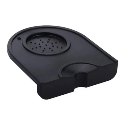 Coffee Tamper Mat Expresso Coffee Tampering Pad Tamper Anti-Slip Silicone Mat - Black/S