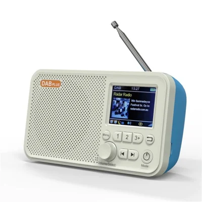 2.4 inch Screen Digital Radio Bluetooth-compatible Speaker TF Card MP3 Player DAB FM Radio - Blue/DAB-C10
