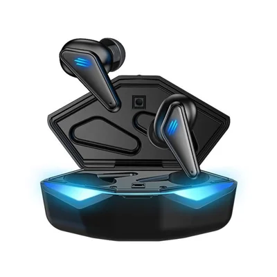 K55 Bluetooth-compatible Gaming Headphone Wireless Earbuds 400mAh Premium Sound Earphone - Black
